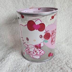Sanrio Hello Kitty Pink Valentine's day 2025 Clear Tin Mail Box  6.5” X 4” NWT
